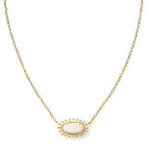 Kendra Scott Color Burst Frame Elisa Necklace White